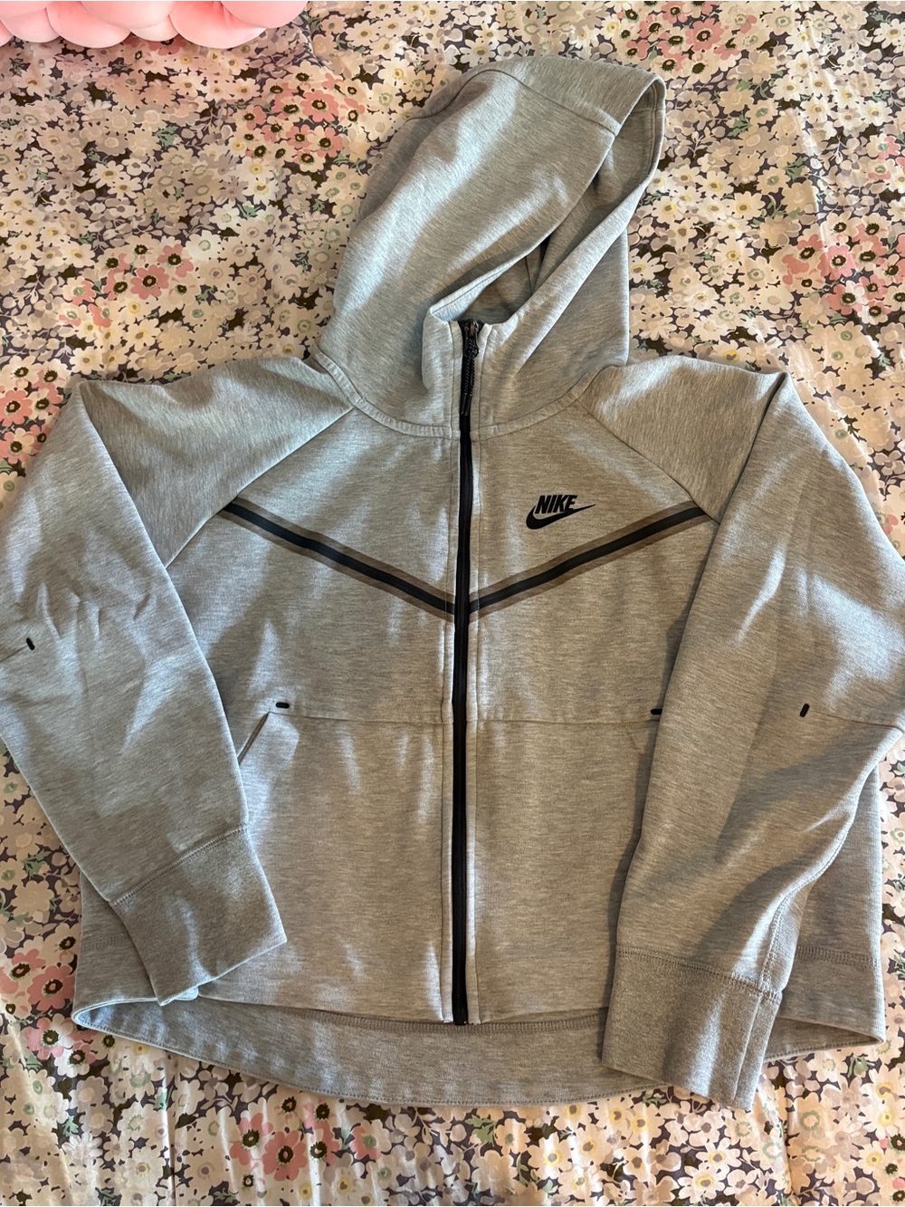 Nike Tech Women’s Gray Hooded Zip Jacket